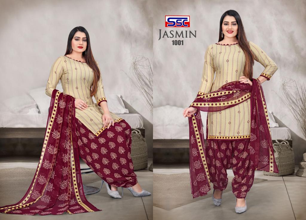 Ssc Jasmin 25 Casual Wear Wholesale Dress Material Collection